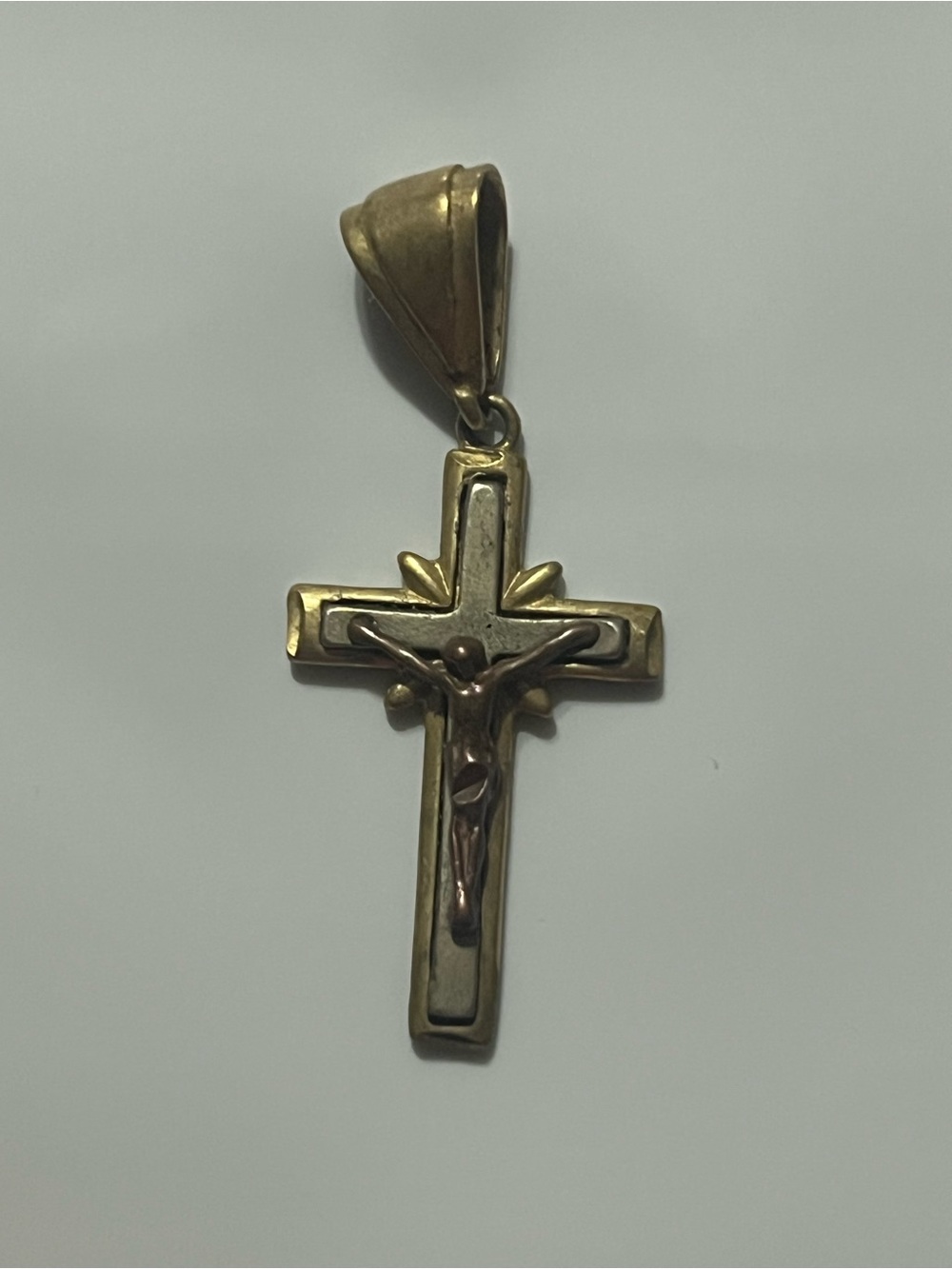 Gold (14k) Crucifix Pendant Necklace - Elegant Religious Jewelry